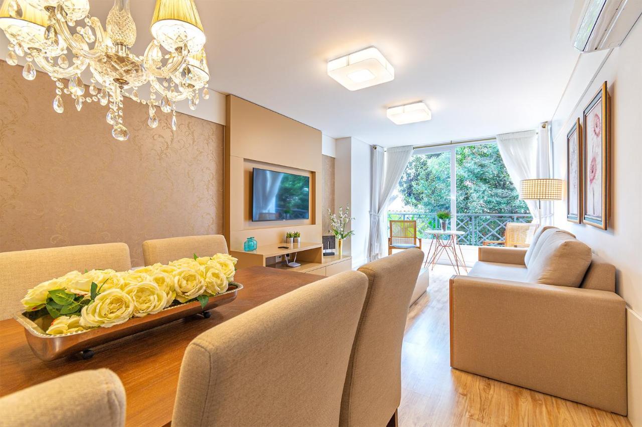 Rosa Apartamento Luxo No Centro Gramado Apartment Ngoại thất bức ảnh