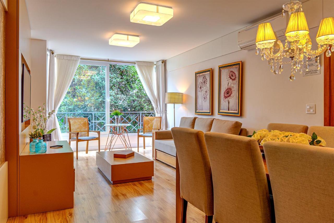 Rosa Apartamento Luxo No Centro Gramado Apartment Ngoại thất bức ảnh