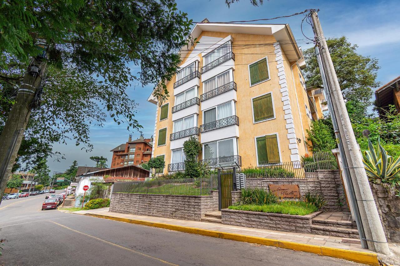 Rosa Apartamento Luxo No Centro Gramado Apartment Ngoại thất bức ảnh